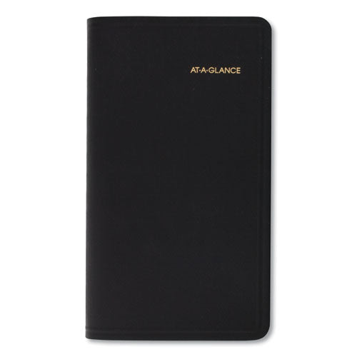 Compact Weekly Appointment Book, 6.25 X 3.25, Black Cover, 12-month (jan To Dec): 2023