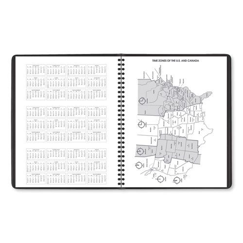 Monthly Planner, 11 X 9, Black Cover, 15-month (jan To Mar): 2024 To 2025