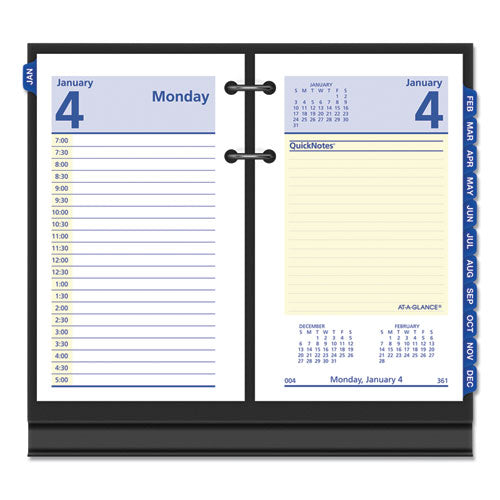 Quicknotes Desk Calendar Refill, 3.5 X 6, White Sheets, 2023