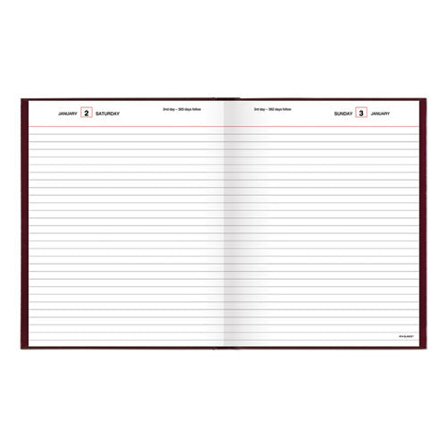 Standard Diary Daily Diary, 2023 Edition, Medium/college Rule, Red Cover, (200) 9.5 X 7.5 Sheets