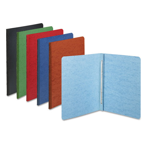 Presstex Report Cover With Tyvek Reinforced Hinge, Side Bound, Two-piece Prong Fastener, 3" Capacity, 8.5 X 11, Dark Blue