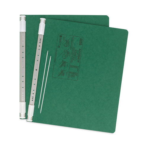 Presstex Covers With Storage Hooks, 2 Posts, 6" Capacity, 14.88 X 11, Dark Green