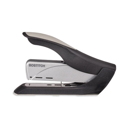 Spring-powered Premium Heavy-duty Stapler, 65-sheet Capacity, Black/silver