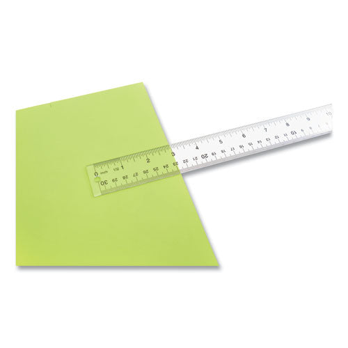 Clear Flexible Acrylic Ruler, Standard/metric, 12" Long, Clear