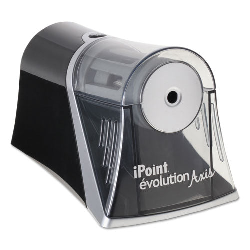 Ipoint Evolution Axis Pencil Sharpener, Ac-powered, 5 X 7.5 X 7.25, Black/silver