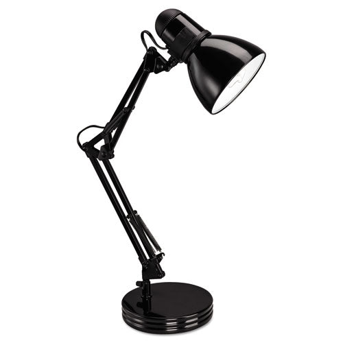 Architect Desk Lamp, Adjustable Arm, 6.75w X 11.5d X 22h, Black