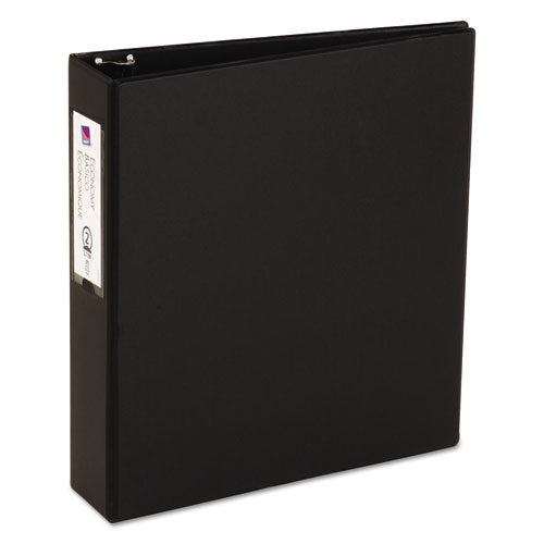 Economy Non-view Binder With Round Rings, 3 Rings, 2" Capacity, 11 X 8.5, Black, (4501)