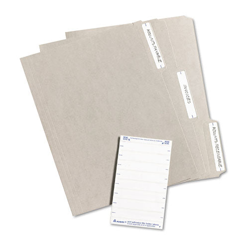 Printable 4" X 6" - Permanent File Folder Labels, 0.69 X 3.44, White, 7/sheet, 36 Sheets/pack, (5202)