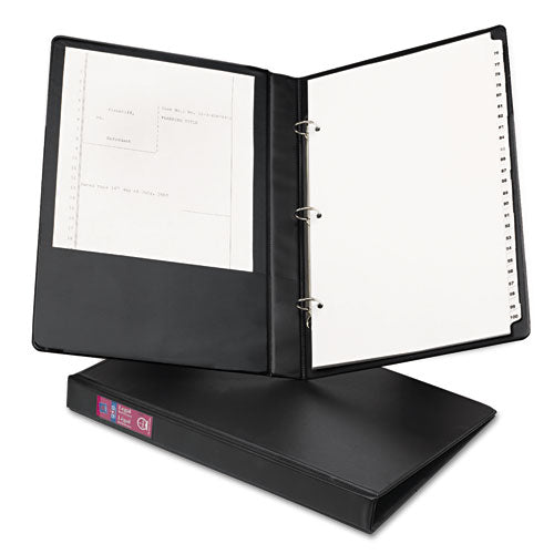 Legal Durable Non-view Binder With Round Rings, 3 Rings, 1" Capacity, 14 X 8.5, Black, (6400)