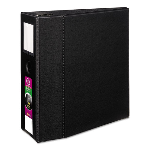 Durable Non-view Binder With Durahinge And Ezd Rings, 3 Rings, 5" Capacity, 11 X 8.5, Black, (8901)