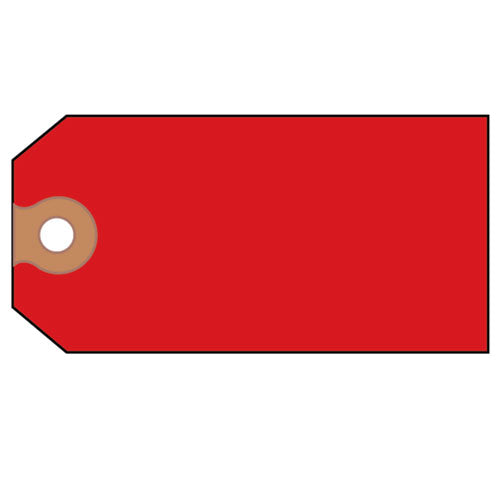 Unstrung Shipping Tags, 11.5 Pt.stock, 4.75 X 2.38, Red, 1,000/box