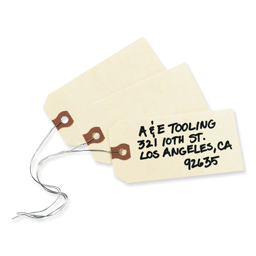 Double Wired Shipping Tags, 11.5 Pt Stock, 4.75 X 2.38, Manila, 1,000/box