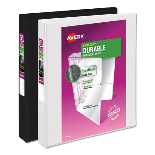 Durable View Binder With Durahinge And Slant Rings, 3 Rings, 0.5" Capacity, 11 X 8.5, White