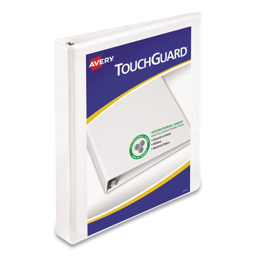 Touchguard Protection Heavy-duty View Binders With Slant Rings, 3 Rings, 2" Capacity, 11 X 8.5, White