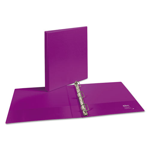 Durable View Binder With Durahinge And Slant Rings, 3 Rings, 1" Capacity, 11 X 8.5, Purple