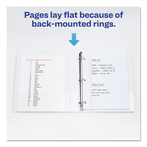 Durable View Binder With Durahinge And Slant Rings, 3 Rings, 1" Capacity, 11 X 8.5, White, 4/pack