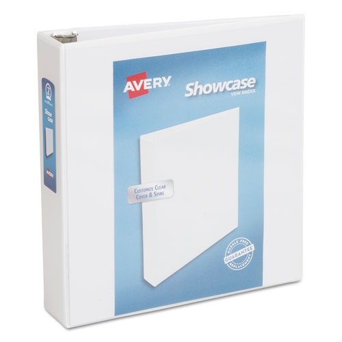 Showcase Economy View Binder With Round Rings, 3 Rings, 1.5" Capacity, 11 X 8.5, White