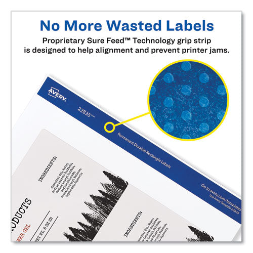 Durable Water-resistant Wraparound Labels W/ Sure Feed, 3.25 X 7.75, 16/pk