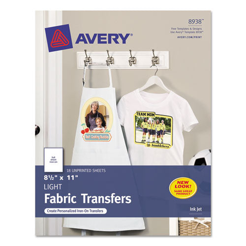 Fabric Transfers, 8.5 X 11, White, 12/pack