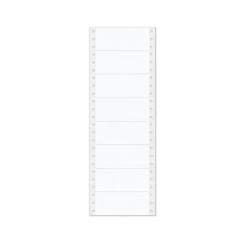 Dot Matrix Printer Mailing Labels, Pin-fed Printers, 1.44 X 3.5, White, 5,000/box