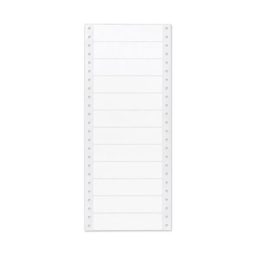 Dot Matrix Printer Mailing Labels, Pin-fed Printers, 0.94 X 4, White, 5,000/box