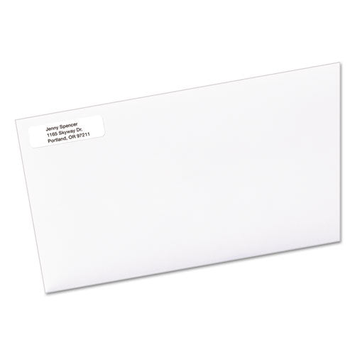 Ecofriendly Mailing Labels, Inkjet/laser Printers, 0.5 X 1.75, White, 80/sheet, 100 Sheets/pack