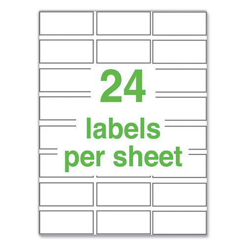 Ultraduty Ghs Chemical Waterproof And Uv Resistant Labels, 1 X 2.5, White, 24/sheet, 25 Sheets/pack