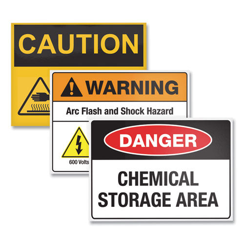 Surface Safe Removable Label Safety Signs, Inkjet/laser Printers, 5 X 7, White, 2/sheet, 15 Sheets/pack