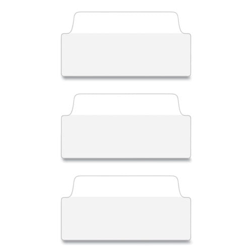 Ultra Tabs Repositionable Tabs, Wide And Slim: 3" X 1.5", 1/3-cut, White, 24/pack