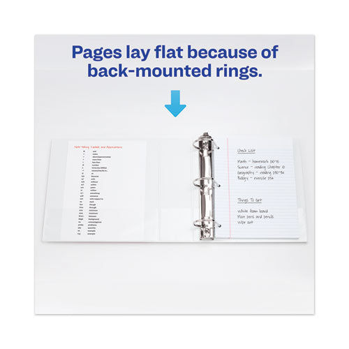 Heavy-duty View Binder With Durahinge And Locking One Touch Ezd Rings, 3 Rings, 5" Capacity, 11 X 8.5, White