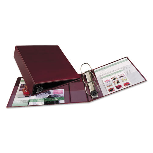 Heavy-duty Non-view Binder With Durahinge And Locking One Touch Ezd Rings, 3 Rings, 3" Capacity, 11 X 8.5, Maroon