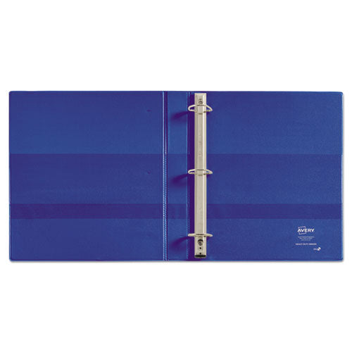 Heavy-duty Non-view Binder With Durahinge And One Touch Ezd Rings, 3 Rings, 1" Capacity, 11 X 8.5, Blue