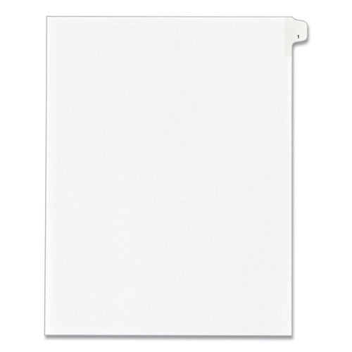 Preprinted Legal Exhibit Side Tab Index Dividers, Allstate Style, 10-tab, 1, 11 X 8.5, White, 25/pack