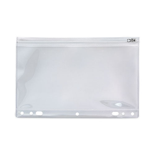 Zip-all Ring Binder Pocket, 8.5 X 11, Clear