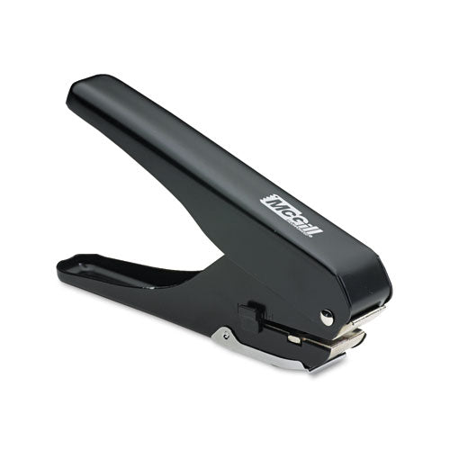 Handheld Badge/slot Punch, 9/16" X 1/8" Horizontal Slot, Black/chrome