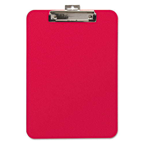 Unbreakable Recycled Clipboard, 0.25" Clip Capacity, Holds 8.5 X 11 Sheets, Red