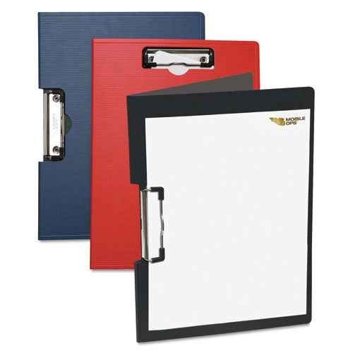 Portfolio Clipboard With Low-profile Clip, Portrait Orientation, 0.5" Clip Capacity, Holds 8.5 X 11 Sheets, Red