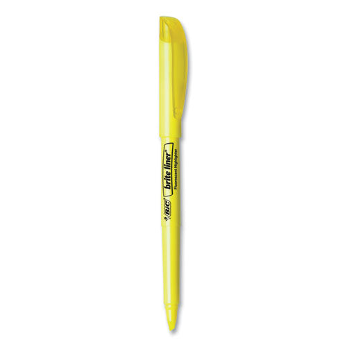 Brite Liner Highlighter Value Pack, Yellow Ink, Chisel Tip, Yellow/black Barrel, 24/pack