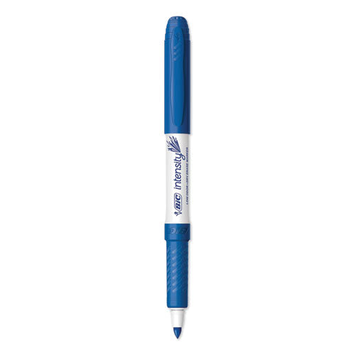 Intensity Low Odor Fine Point Dry Erase Marker, Fine Bullet Tip, Blue, Dozen