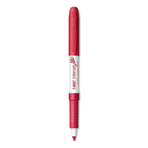 Intensity Low Odor Fine Point Dry Erase Marker, Fine Bullet Tip, Red, Dozen