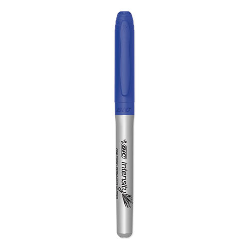 Intensity Fine Tip Permanent Marker, Fine Bullet Tip, Deep Sea Blue, Dozen