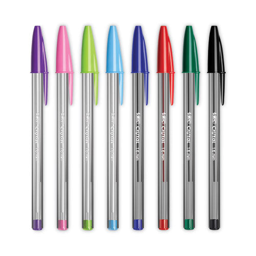Cristal Xtra Bold Ballpoint Pen, Stick, Bold 1.6 Mm, Assorted Ink And Barrel Colors, 24/pack