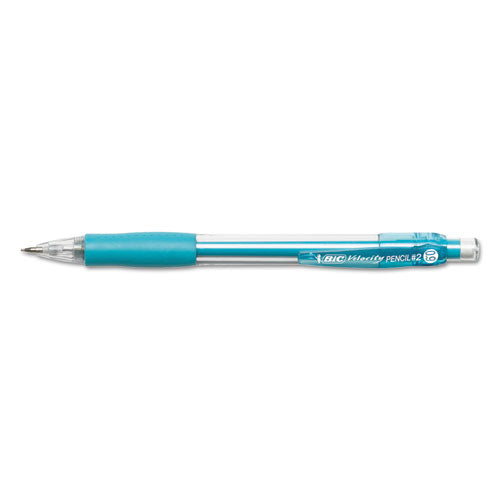 Velocity Original Mechanical Pencil, 0.9 Mm, Hb (#2.5), Black Lead, Turquoise Barrel, Dozen