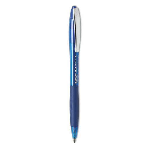 Glide Ballpoint Pen, Retractable, Medium 1 Mm, Blue Ink, Blue Barrel, Dozen