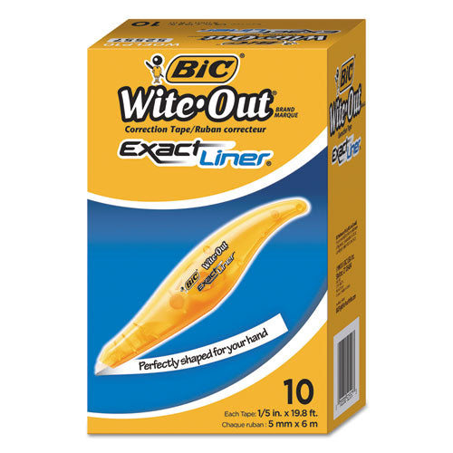 Wite-out Brand Exact Liner Correction Tape, Non-refillable, 0.2" X 236", 4/pack