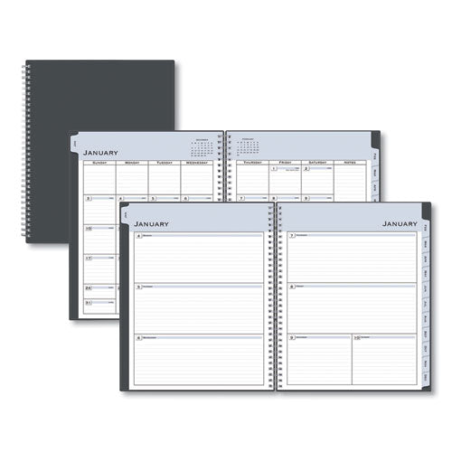 Passages Weekly/monthly Planner, 11 X 8.5, Charcoal Cover, 12-month (jan To Dec): 2023