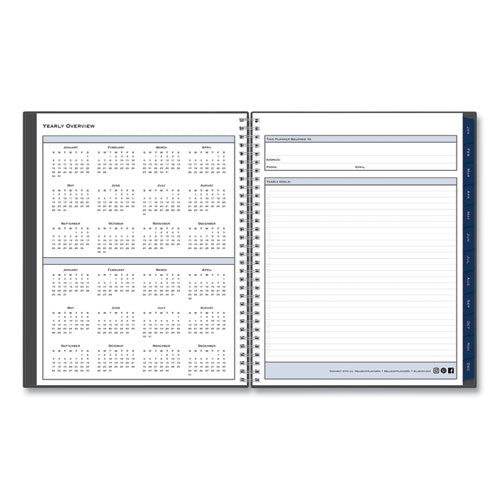 Passages Weekly/monthly Planner, 11 X 8.5, Charcoal Cover, 12-month (jan To Dec): 2023