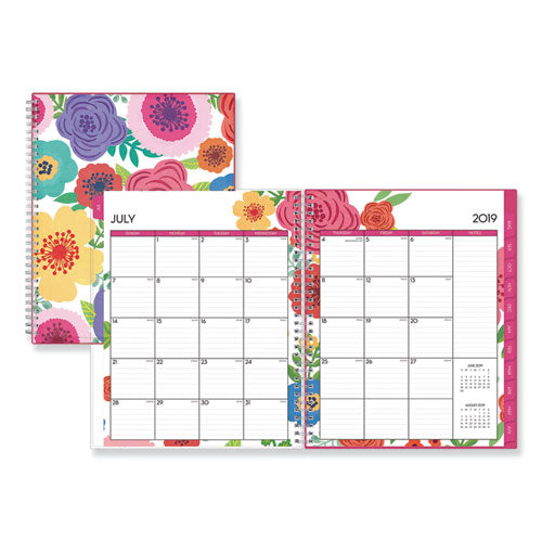 Mahalo Academic Year Create-your-own Cover Weekly/monthly Planner, Floral Artwork, 11 X 8.5, 12-month (july-june): 2022-2023