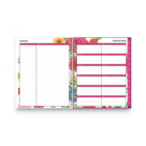 Mahalo Academic Year Create-your-own Cover Weekly/monthly Planner, Floral Artwork, 11 X 8.5, 12-month (july-june): 2022-2023