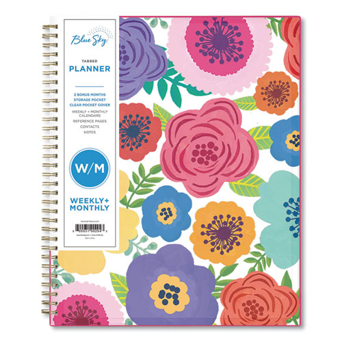 Mahalo Academic Year Create-your-own Cover Weekly/monthly Planner, Floral Artwork, 11 X 8.5, 12-month (july-june): 2022-2023